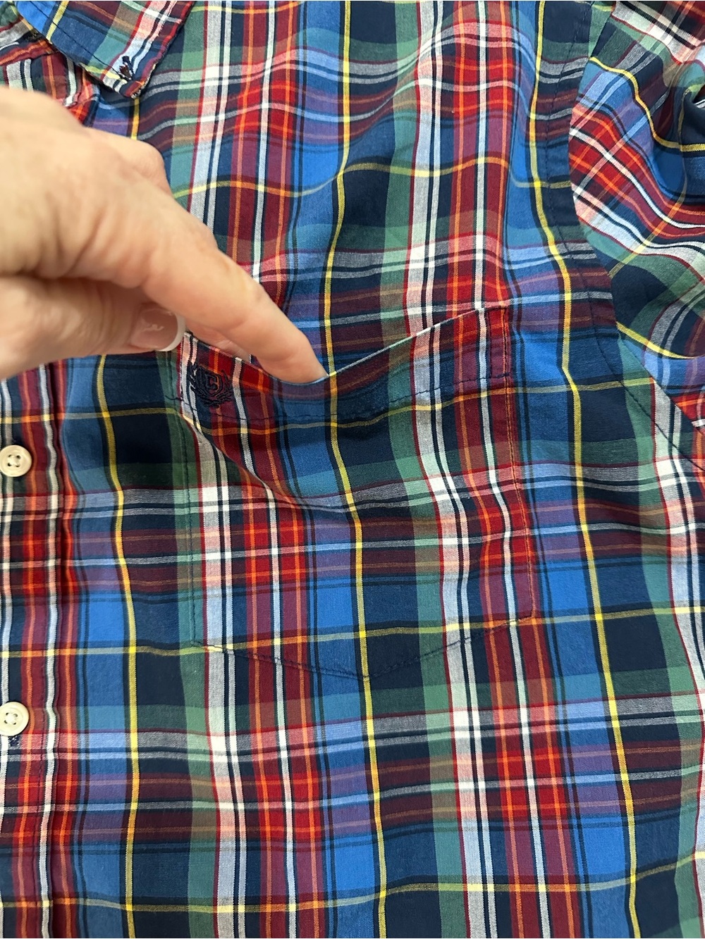 CHAPS RALPH LAUREN PLAID BUTTON DOWN SHIRT MEN’S XL CLASSIC FIT EASY CARE - Picture 10 of 13